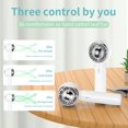 thumbnail image 4 of Handheld Fan Powerful Handheld fan  Cute Design 3 Speed Personal Small Desk Fan with Base  Lightweight Makeup USB Rechargeable Fan for Stylish Girl Women Men Indoor, 4 of 7