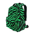 thumbnail image 3 of ALAZA Stylish Backpack Zebra Stripes Green Elementary Bookbag Personalized Laptop School Bags Travel Daypack, 3 of 6