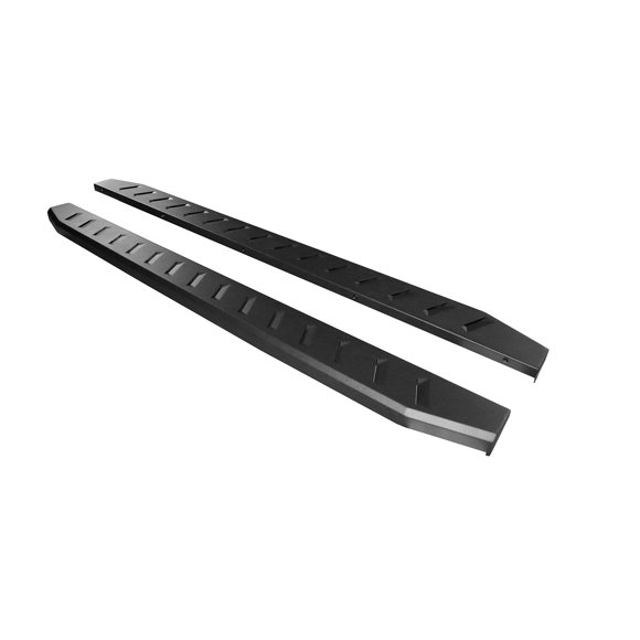 Ziruiautopart 6 Inch Black Running Boards for 2007-2018 Chevy Silverado GMC Sierra Extended Cab Double Cab | Rust Resistant & Heavy Duty | Nerf Bars Side Steps | No Drill Installation