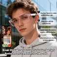 thumbnail image 6 of Smart Translation Glasses: 164 Languages, Music, Calls, AI Assistant, for Driving & Indoor, Unisex Gift for Holiday & Valentine's, 6 of 19
