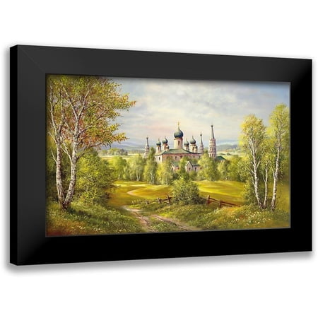 Glassl, Helmut 14x10 Black Modern Framed Museum Art Print Titled - MONASTERY NEAR KALININGRAD