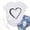 White, variant on Goodtrade8 Short Sleeve Shirts for Womens Valentines Heart Ladies Valentines Day Crew Neck Love Cute Printed Casual Womens Tops