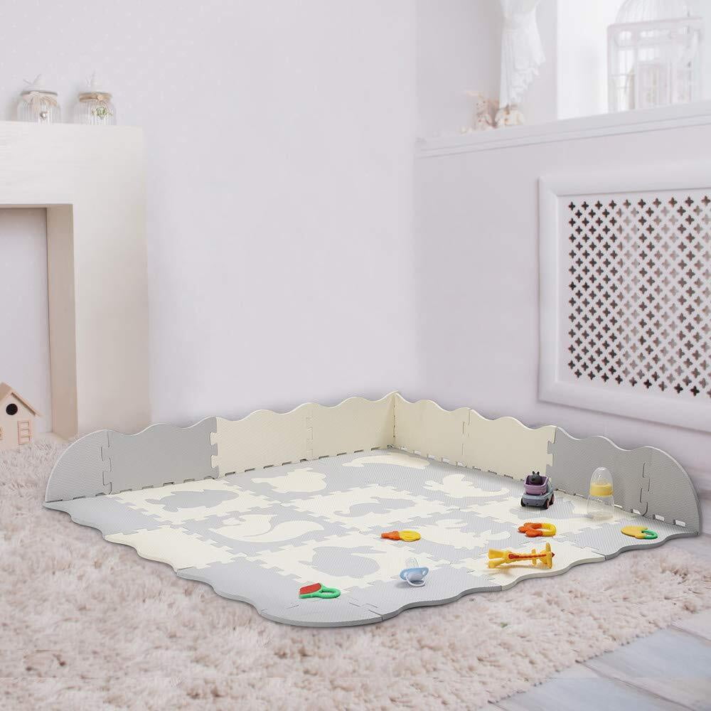 25 Pcs Soft EVA Foam Baby Children Play Mat Floor Mats for Tummy Time