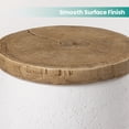 thumbnail image 6 of MOALCOFER Outdoor Side Table with Wood Grain Top,Round White Patio Accent Table, 6 of 8