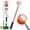 Orange, variant on Golf Ball Retriever for Water Telescopic, 9Ft/12Ft Stainless Steel Ball Retriever Tool Golf Ball Grabber