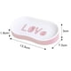 thumbnail image 4 of EeaseMX Jabonera de doble capa, sin perforaciones, para pared, para baño (rosa), 4 of 7
