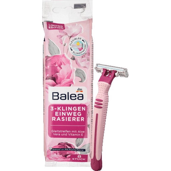 Balea Disposable razor 3 blades, 8 pcs