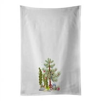 Carolines Treasures CK4504WTKT 28 x 19 in. Unisex Angelfish Merry Christmas White Dish Towels Kitchen Towel - Set of 2