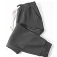 thumbnail image 4 of asjyhkr Mens Sweatpants Athletic Workout Joggers Stretchy Waist Chino Drawstring Dailywear Casual Pants with Pockets(Medium,Dark Gray), 4 of 8