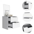 thumbnail image 5 of Xukmct Beside Table with 2 Drawer, Wood Nightstand for Home, Bedroom, White, 5 of 6