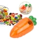 thumbnail image 1 of Atyhao Caja de Dulces, 12 Piezas de Dibujos Animados en Forma de Zanahoria Caja de Dulces Boda Regalo de Baby Shower Caja de Dulces(Naranja Transparente) EOTVIA No, 1 of 7