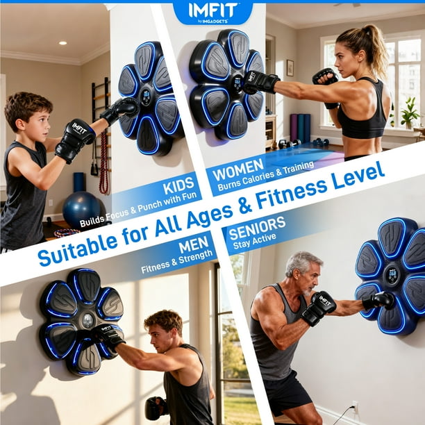 Machine De Boxe Musicale Intelligente Pinjian - Sac De Frappe Réactif Avec Musique - 1 Pièce