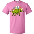 thumbnail image 3 of Inktastic Easter Bunny Stegosaurus with Eggs and Pink Ears T-Shirt, 3 of 5