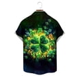 thumbnail image 6 of Blczomt St.Patrick's Day Men's Shirts Short Sleeve 2026 Green Shirt Button Down Casual Big and Tall Clover Graphic Men Clothes, 6 of 6