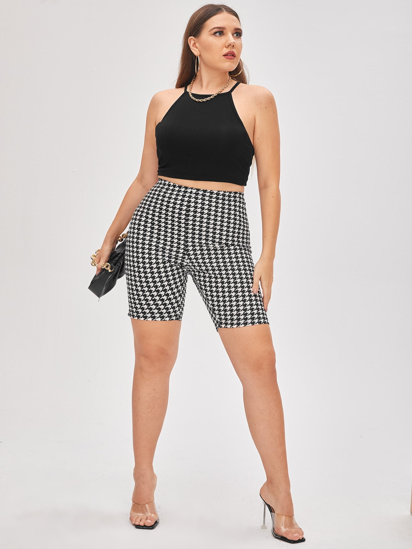 High Waist Biker Shorts - Walmart 