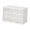 thumbnail image 2 of Abbraccia Mini Drawer Organizer Desktop Storage Drawers for Women Small Organizer with Drawers Beads Organizer Box for Vanity Art Craft 9 Drawers White, 2 of 9