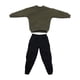thumbnail image 1 of Conjunto de sudadera y pantalón casual a escala 1/6, disfraz para hombre de 12 pulgadas verde, 1 of 9
