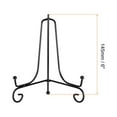 thumbnail image 2 of Plato Soporte para Exhibición, 6 Pulgadas 6uds Hierro Decorativo Plato Soporte Metal Caballete Plegable Pantalla Soporte para Foto Imagen Marco, Negro, 2 of 5