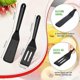 thumbnail image 2 of 2 Pieces Mini Brownie Serving Spatula Set, Serve Turner Slotted Silicone Kitchen Utensil (black), 2 of 5