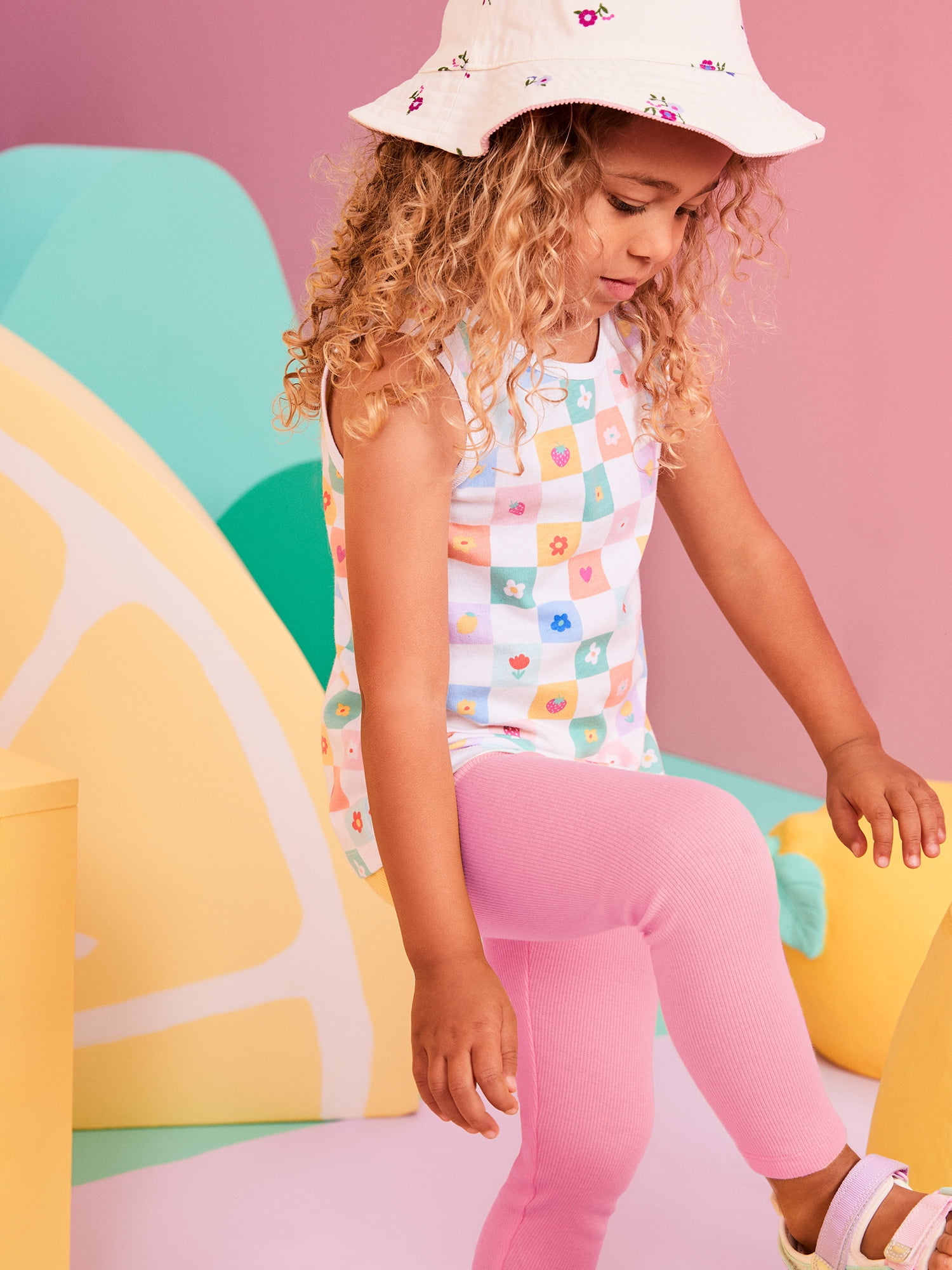 Garanimals Newborn, Baby & Toddler Girl Cotton Pull-on Leggings, Sizes 0M–6T, Single & 3-pack