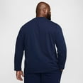 thumbnail image 2 of Nike Club Men's Long-Sleeve Henley Color: Dark Grey Heather/Light Smoke Grey/White Size: L, 2 of 4