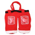 thumbnail image 1 of Bolsa De Botella De Navidad Funcional Bolsa De Vino Gruesa Cubierta De Botella De Vino De Tela Bolsa De Asas De Botella De Vino Linda Bolsa De Asas Decorativa Portador Para Regalos De Navidad Monstrate HA019011-00, 1 of 7