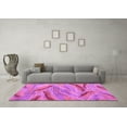 thumbnail image 3 of Ahgly Company Indoor Square Oriental Purple Modern Area Rugs, 5' Square, 3 of 4
