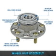 thumbnail image 2 of Bodeman REAR Wheel Hub and Bearing Assembly 512188 for 2003-2007 Honda Accord GAS Models 2004-2008 Acura TL, 2 of 7