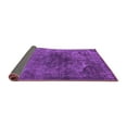 thumbnail image 2 of Ahgly Company Indoor Round Oriental Purple Industrial Area Rugs, 6' Round, 2 of 4