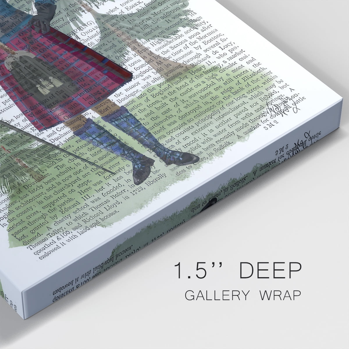 Scottish Deer Laird Tam OShunter, Full, Book Print- Gallery Wrapped Canvas