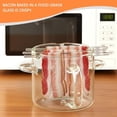 thumbnail image 4 of shyuyusa Multi Function Glass Roasting Pan for Bacon Meat Barbecue Baking and Home Kitchen Food Cooking Use, 4 of 6