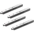 thumbnail image 3 of 4 Pack (2 Pairs) Door Flush Bolt Latch Slide Latch Concealed Bolt Security Lever Action, Stainless Steel Sliding Bolt - (15cm Length), 3 of 4