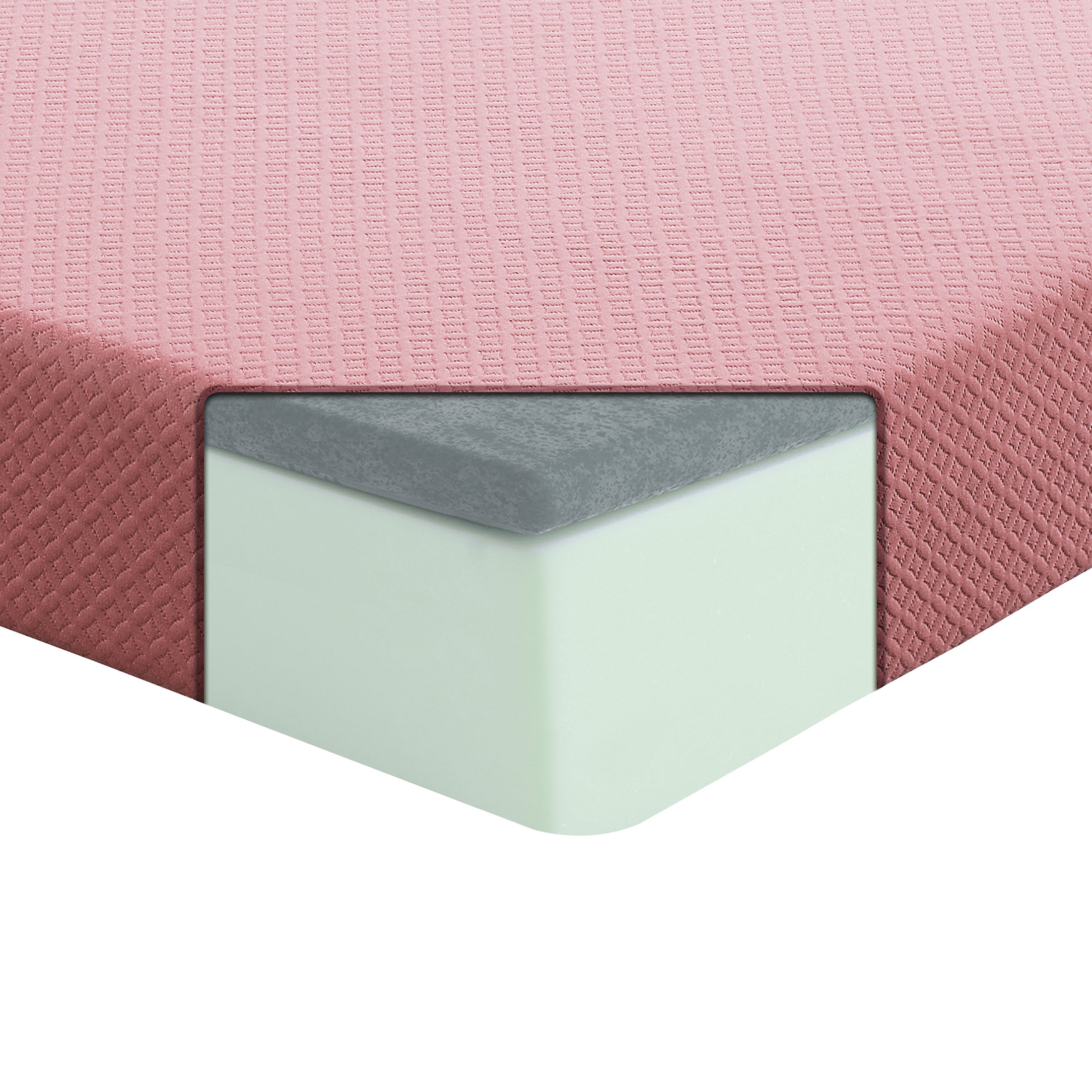 OakvillePark Roxbury Mattress Pillow Set, Twin, Pink