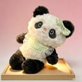 thumbnail image 4 of Moocorvic Panda Plush, 8" Cute Green Stuff Dolls, Soft Panda Stuffed Animal Plushies Table Doll Decoration, Birthday Gift, 4 of 4
