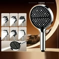 thumbnail image 4 of VogueV High-Pressure 7-Spray Handheld Shower Head, 10X5.5 Inch Anti-Clog Silicone Nozzles, Adjustable Rain & Massage Modes, Tool-Free Install, Bathroom Spa, 1 Shower Head, 4 of 9