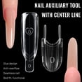 thumbnail image 4 of Nail Forms, Dual‑Layer Quick Acrylic Press-on Nails Extension Molds, Clear Reusable No‑paper‑tip Manicure Tools, Multi‑Size Nail Art Molds for Builder Gel DIY & Professional Salon Nail Making, 4 of 6