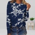 thumbnail image 1 of Ichuanyi liquidación de la moda femenina camiseta suelta de manga larga blusa redonda de cuello redondo ICHUANYI WER202308241602, 1 of 5
