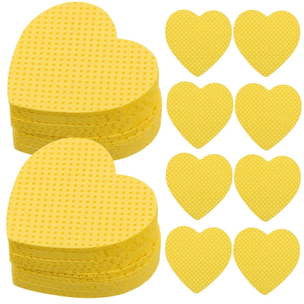 200 almohadillas quitaesmalte en forma de corazón, toallitas suaves de algodón para uñas de gel, extensiones de pestañas, pegamento, limpieza, artículos esenciales para el cuidado de las uñas