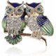 thumbnail image 2 of Broochs for women - Owl Sugar closed Rhinestone crystal beauty brooch jackets scarf, 2 of 4