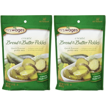 Mrs. Wages Create Bread ,N Butter Pickles Mix, 5.3 Oz, 2 Pk