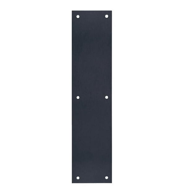 Plato de vajilla Tell Dt101944 de acero inoxidable negro mate, 9 x 38 cm