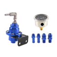thumbnail image 3 of LOVIVER Universal Adjustable Fuel Pressure Regulator with Gauge Vehicle Accessories Blue, 3 of 8