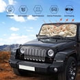 thumbnail image 6 of Fuzoiu Starfish and Sea Shells Print Car Windshield Sun Shade,Block Uv Rays Sunshade,Foldable Front Window Sun Visor Protector for Car,SUV,Truck-Keep Vehicle Cool-Starfish and Sea Shells, 6 of 8