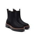 thumbnail image 4 of Botas Chelsea para mujer DREAM PAIRS en gamuza negra, talla 7, 4 of 7