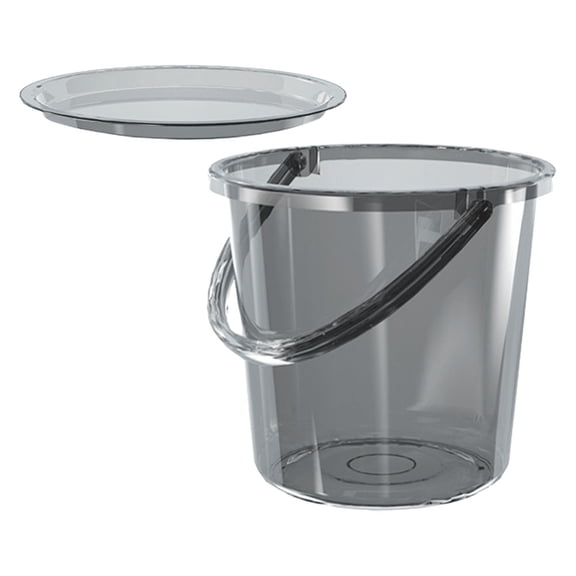 OUNONA  Bucket Large Water Container Handles Baby Student Light Grey