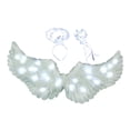 thumbnail image 2 of Accesorio de disfraz de de ángel iluminadas, vestido de ángel, hada, accesorio LED, PP, adecuado para niños, cumpleaños, juego de rol, Halloween, Luz blanca M de 3 piezas, 2 of 8