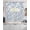 SteelBlue, variant on Navy Blue Spring Floral Swag Kitchen Curtains Sets for Windows 24 Inch Length, Elegant Pastoral Flowers Short Window Curtain Panels Swags Valances and Tiers 3 Piece Set for Cafe/Dining Room