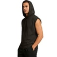 thumbnail image 5 of Mens 2026 Sleeveless Hoodie Tank Top Drawstring Hooded Tank Tops Gym Bodybuilding Cut Off Workout Muscle Shirts Sleeveless T Shirt,Gray M, 5 of 5
