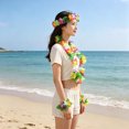 thumbnail image 1 of unbranded 4Jgo Hawaiana Para Fiestas Con Collar Guirnalda Y En Colores Surtidos Festivos, 1 of 8