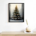 thumbnail image 2 of NJSTORE Christmas Tree Winter Green Botany Christmas Decorations Black Frame Decorative Painting 12x16in/16x20in Wall Decor for Bathroom Canvas Living Room Bedroom Home Office, 2 of 4